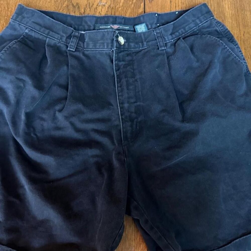 American Outpost black cotton shorts size 36